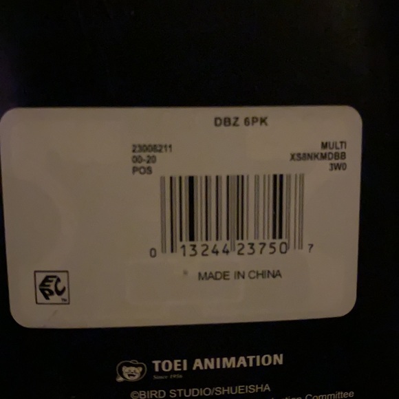 Dragon Ball Z Socks 6 pack - Picture 4 of 4